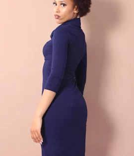 Lerato Polo Neck Bodycon Dress